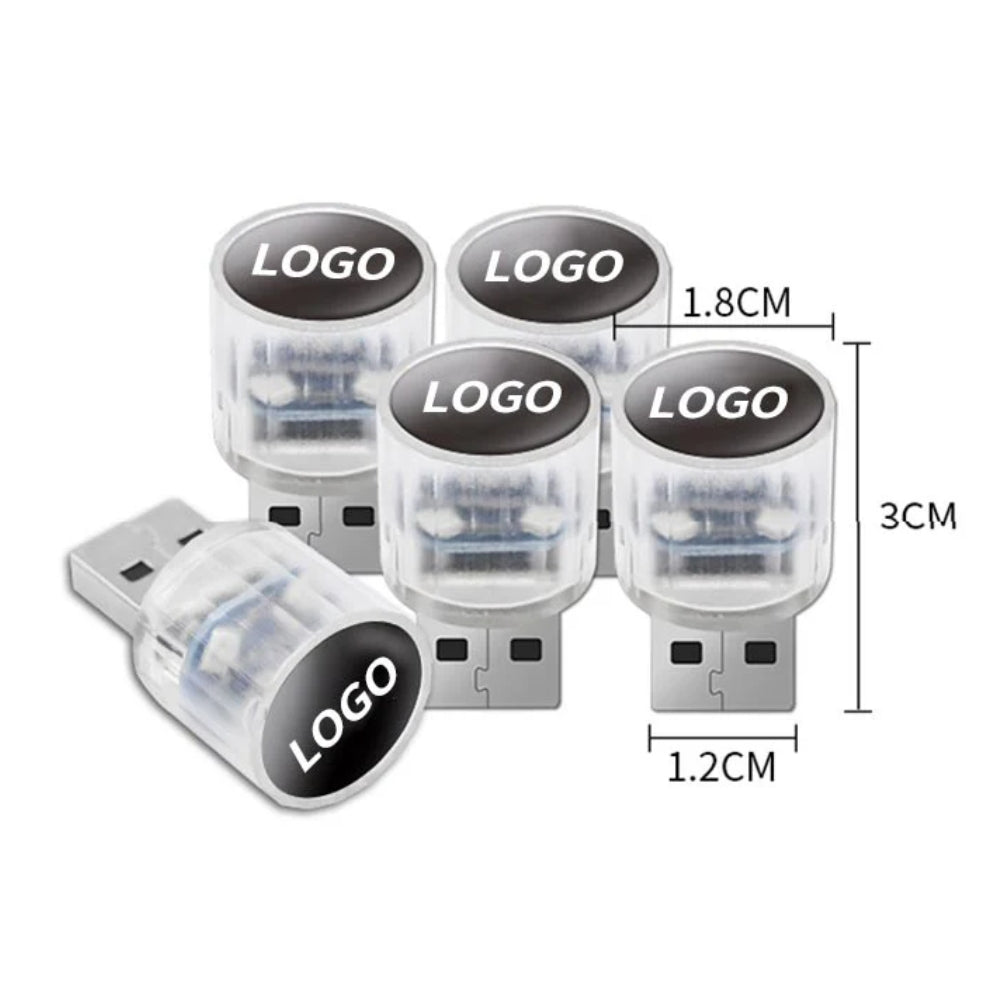 Dekoratív mini USB-s LED-lámpa autó belső teréhez